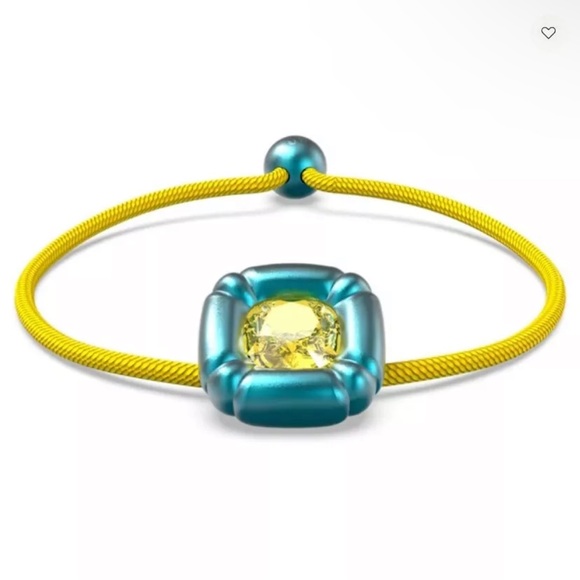 Swarovski Dulcis yellow blue crystals bracelet NIB - Picture 1 of 9